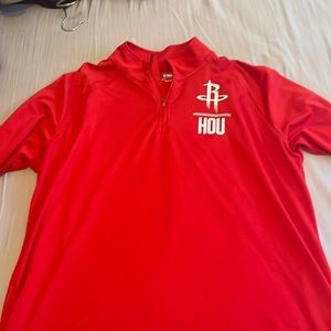 Houston Rockets long sleeve warm up shirt